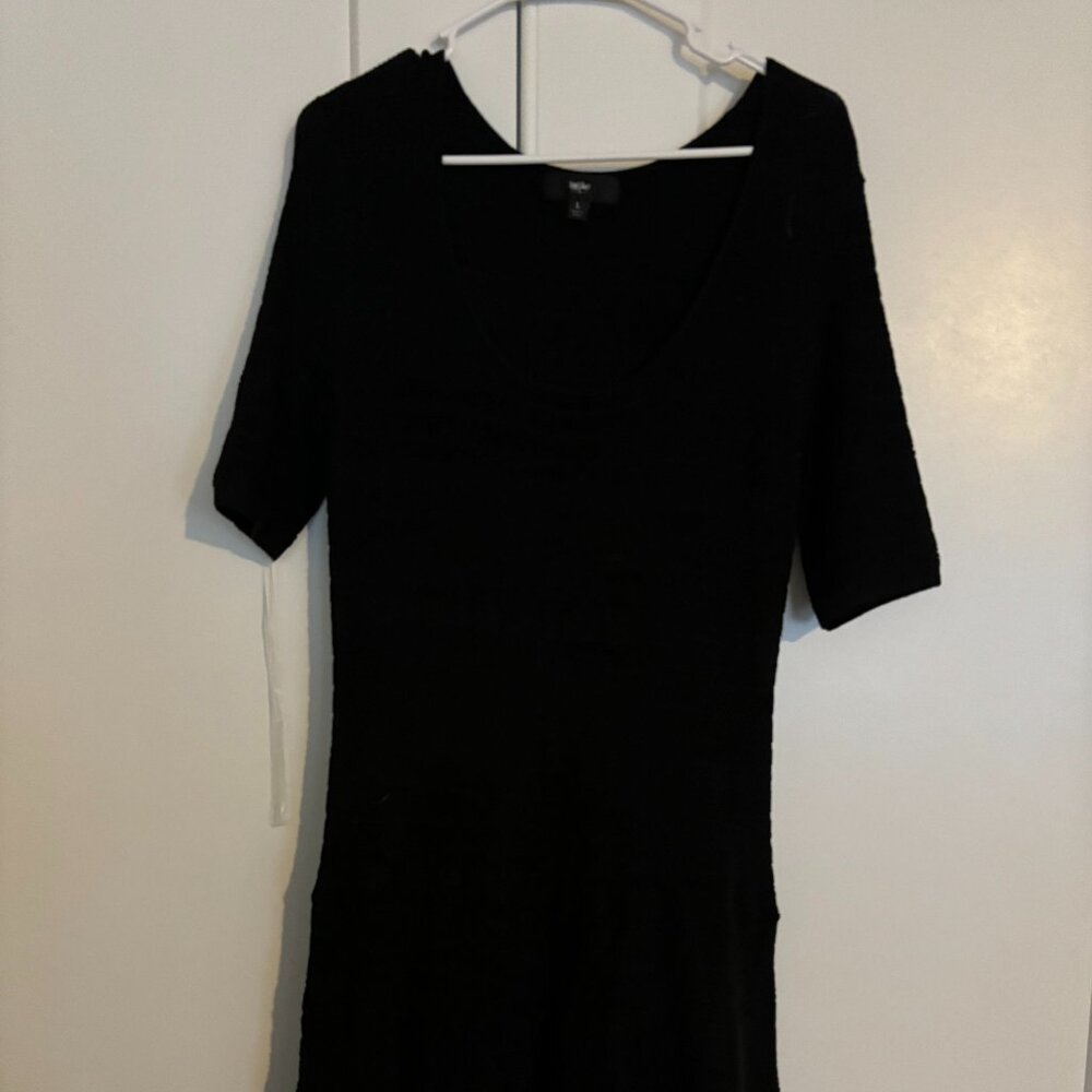 Mossimo Black Midi Sweater Dress